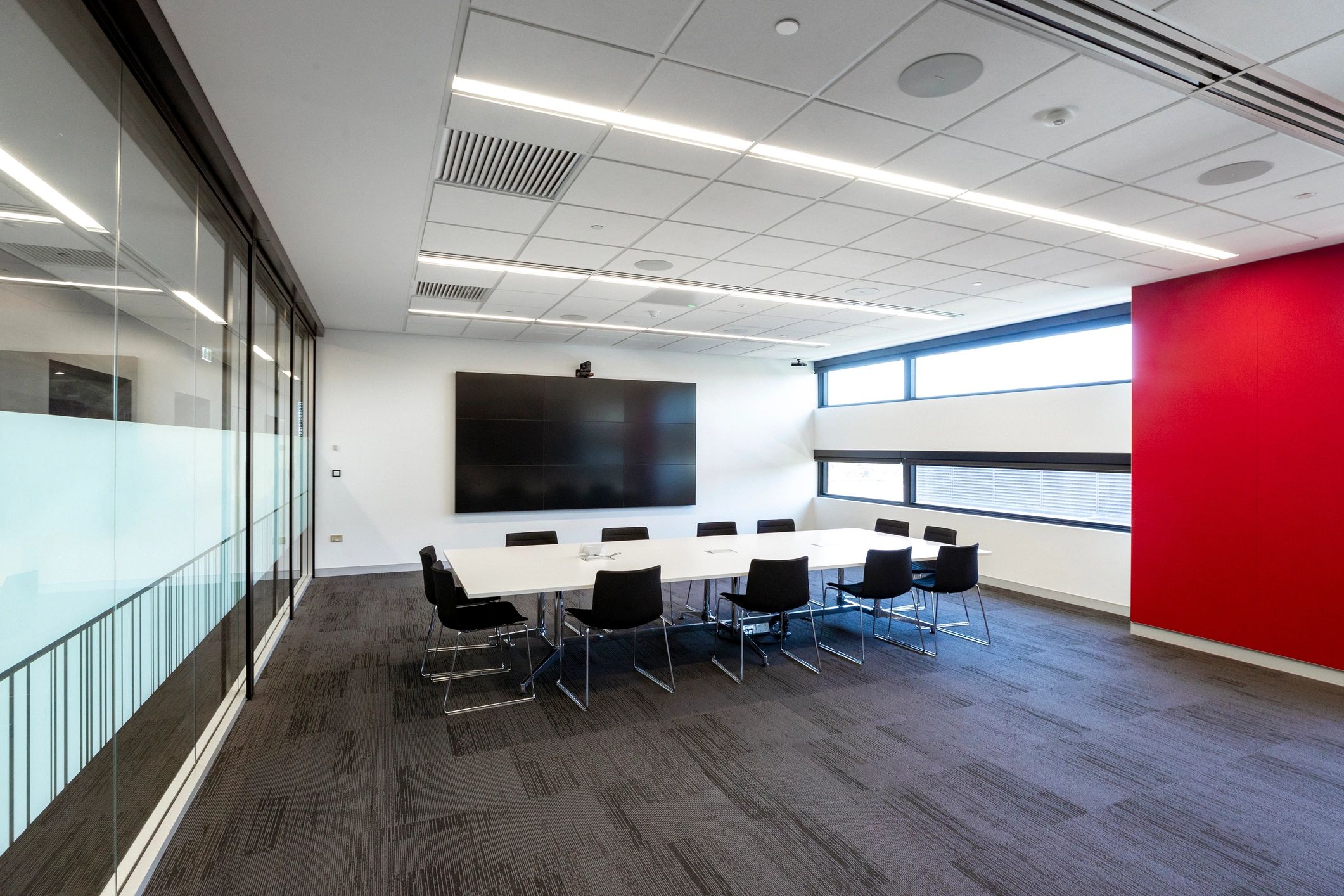 Placeholder civic meeting room image for council member profile